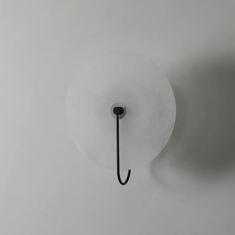 Albeenne aplique de pared con globo de alabastro