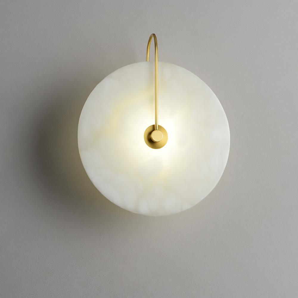 Albeenne aplique de pared con globo de alabastro