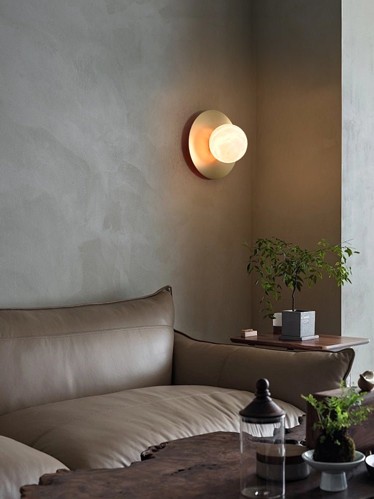Eirueria aplique de pared alabastro