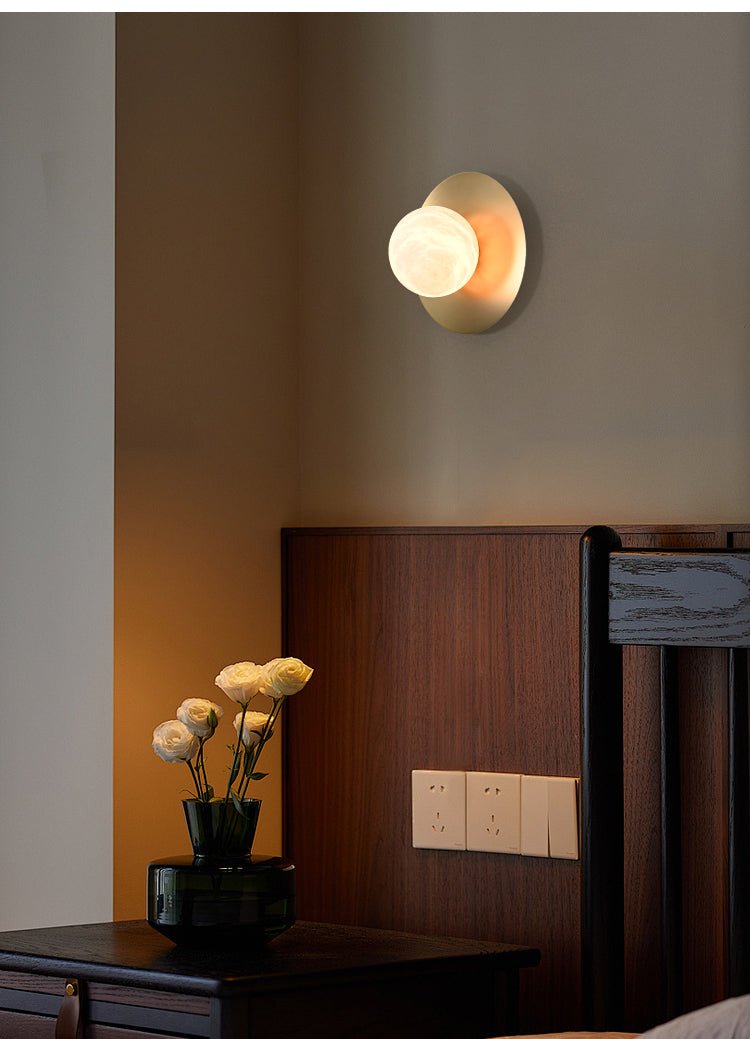Eirueria aplique de pared alabastro