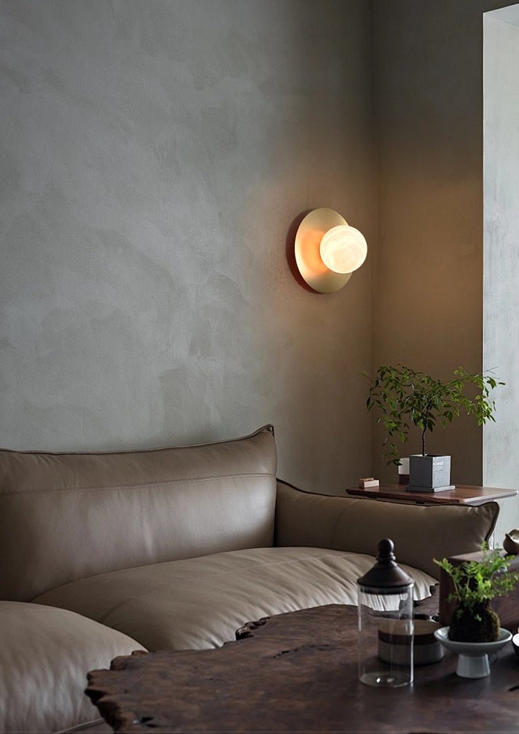 Eirueria aplique de pared alabastro