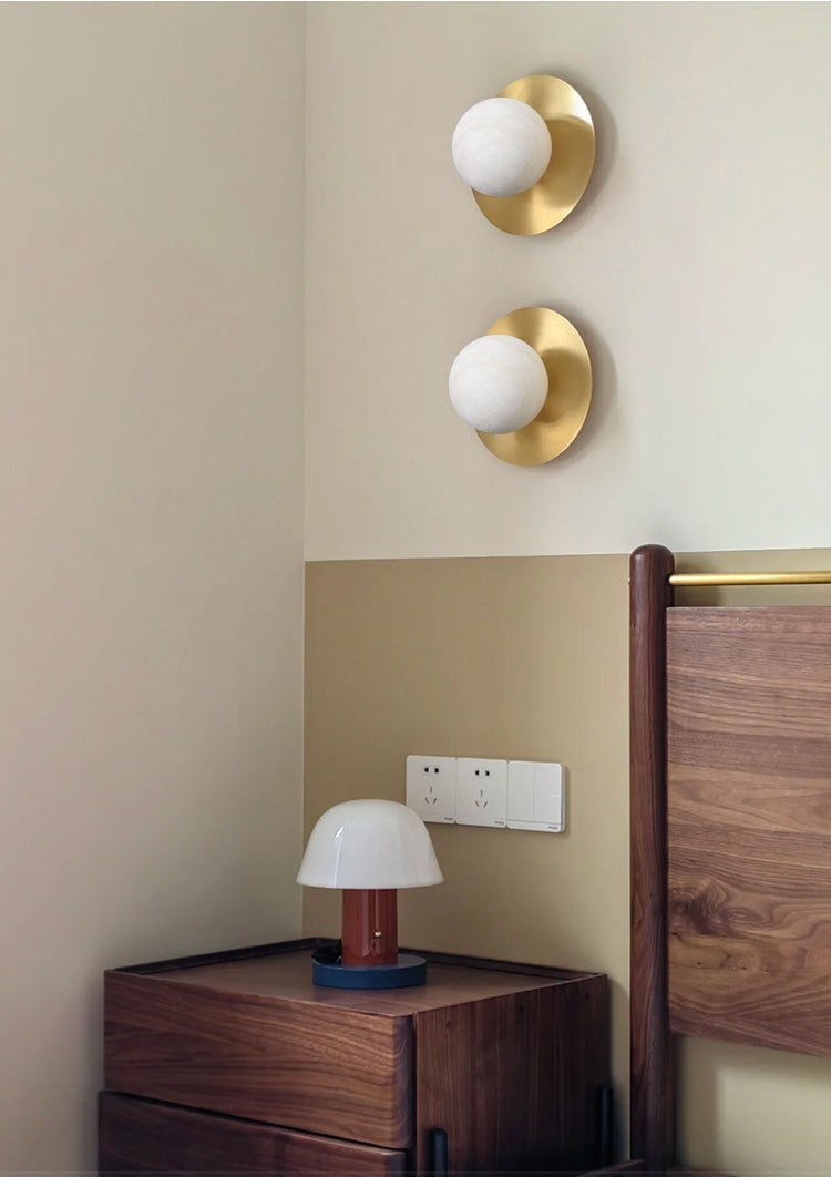 Eirueria aplique de pared alabastro