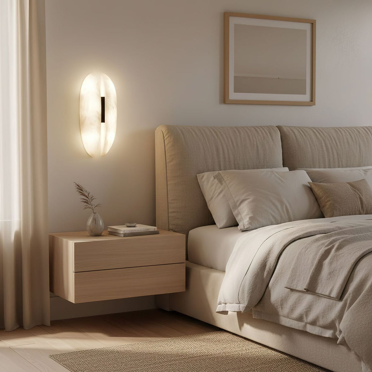 Albeora aplique de pared alabastro