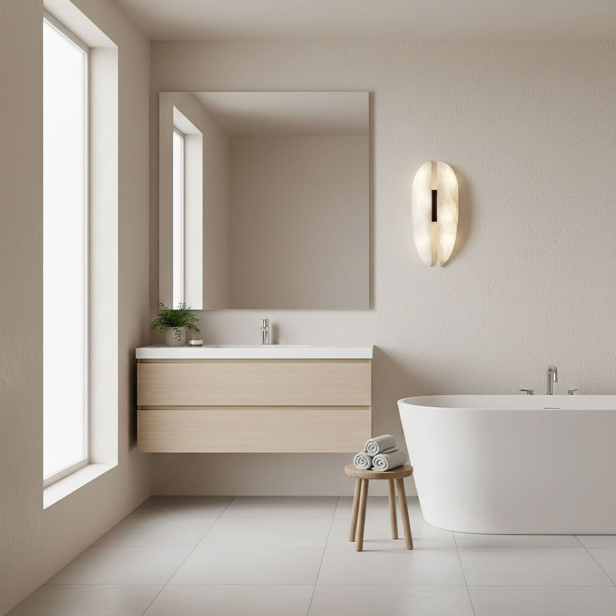 Albeora aplique de pared alabastro