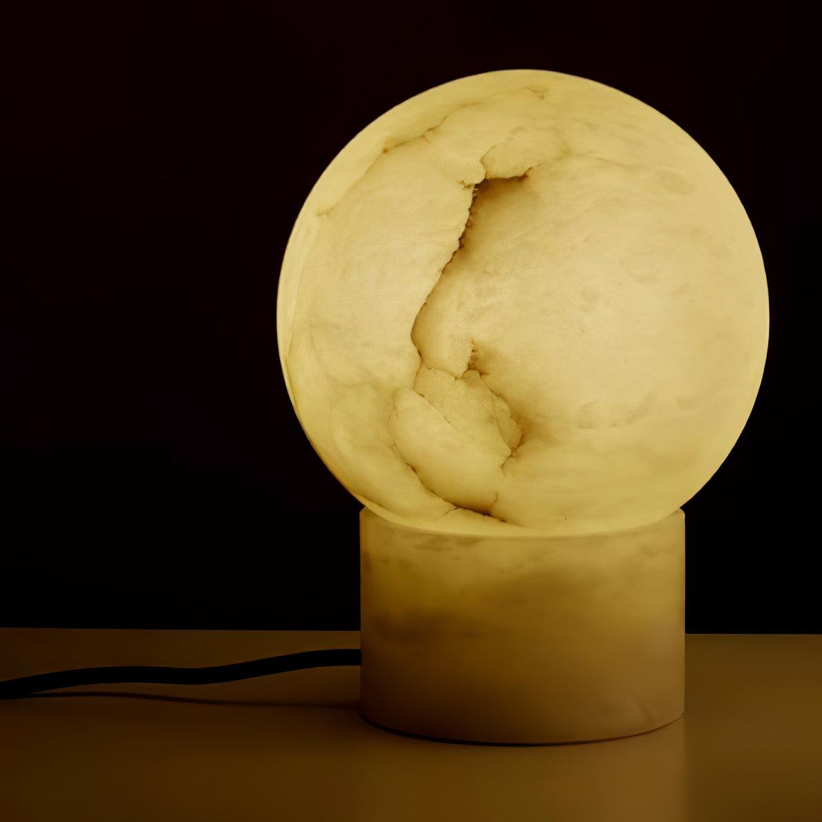Albiniella lámpara de mesa moderna de alabastro