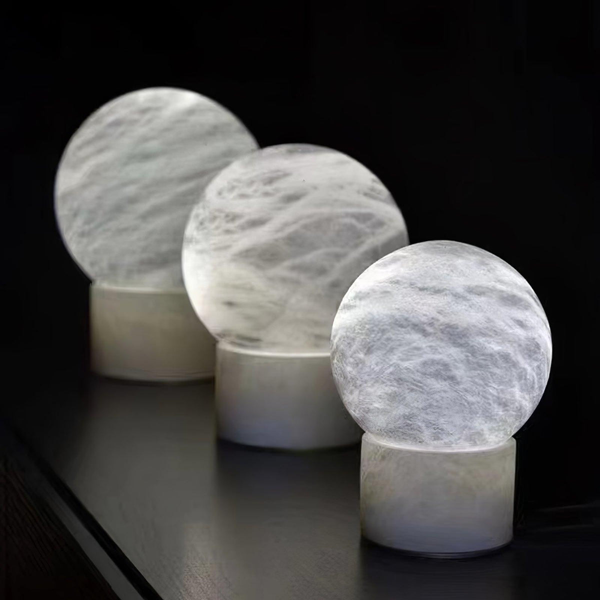 Albiniella lámpara de mesa moderna de alabastro