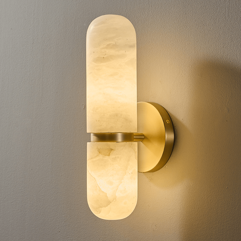 Ismerie aplique de pared alabastro Capsule