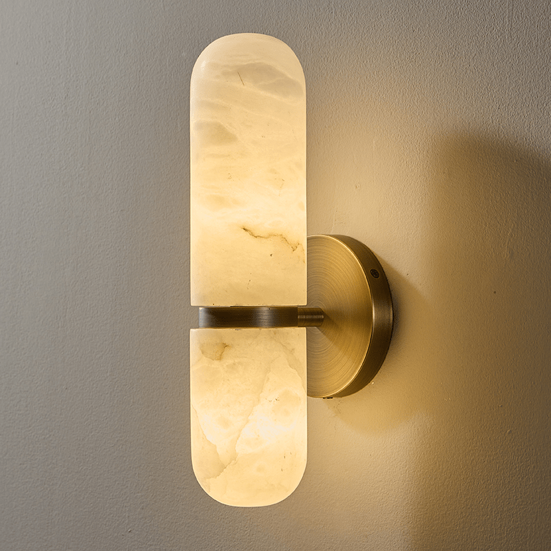 Ismerie aplique de pared alabastro Capsule