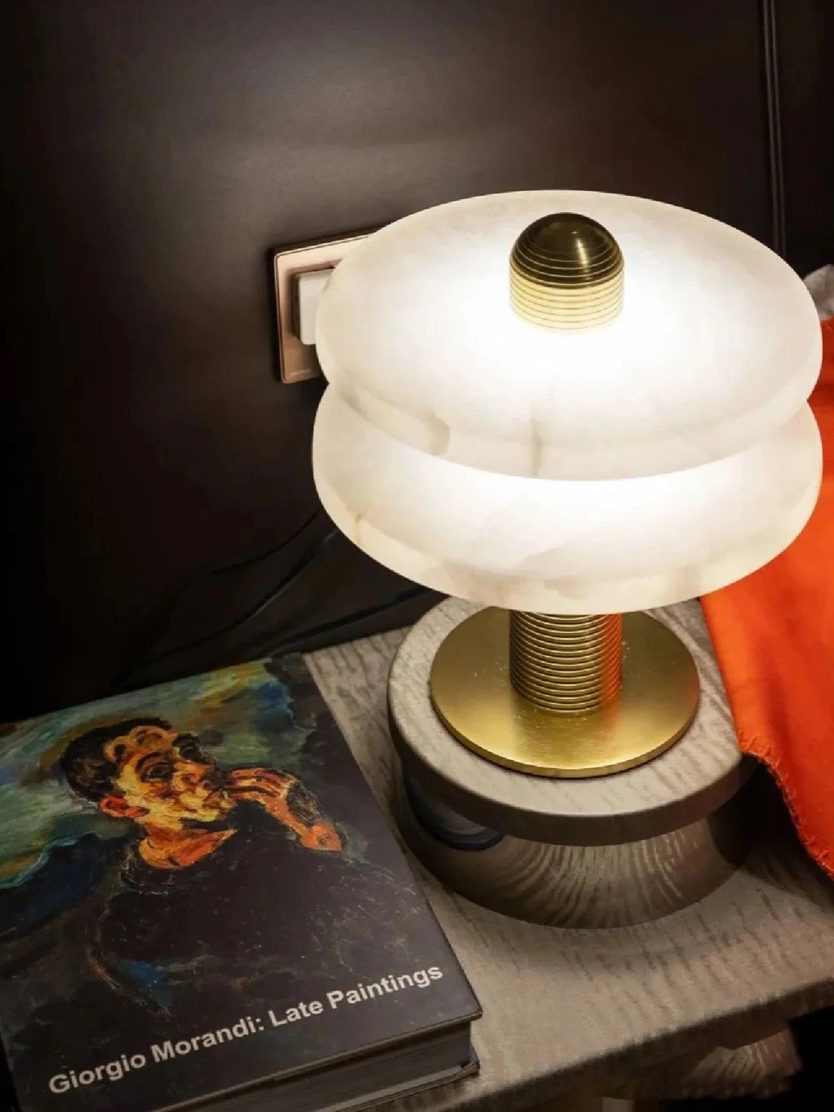 Nerio lámpara de mesa moderna de alabastro