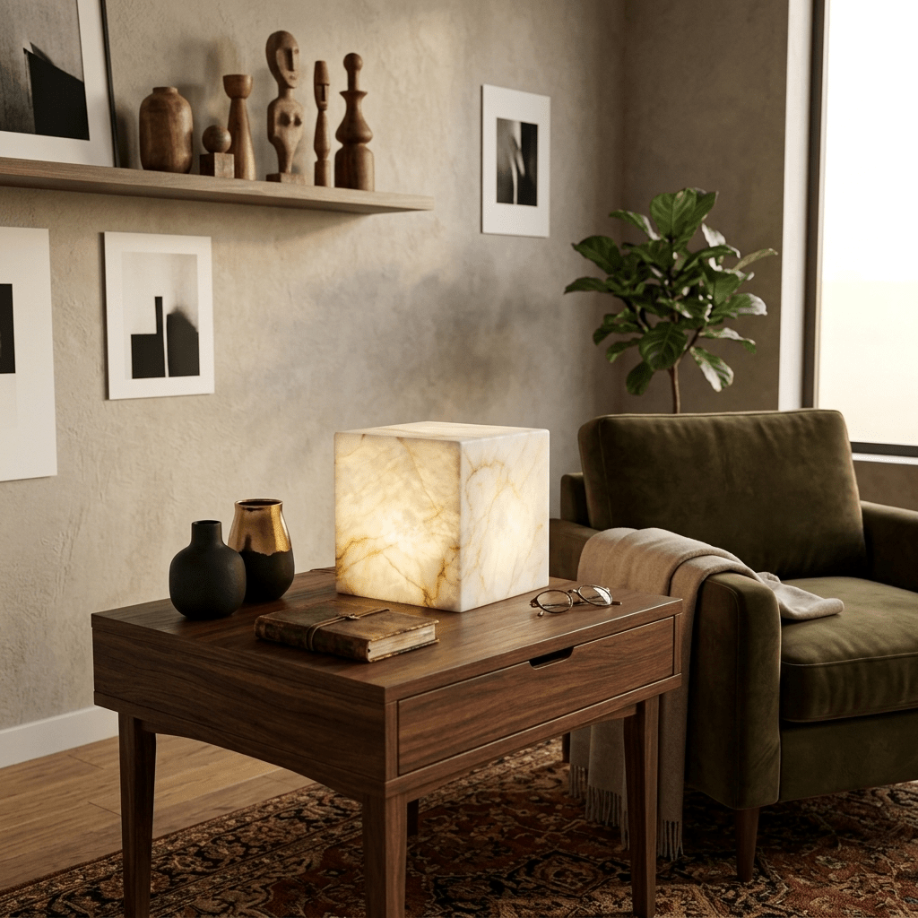Noroia lámpara de mesa Cube