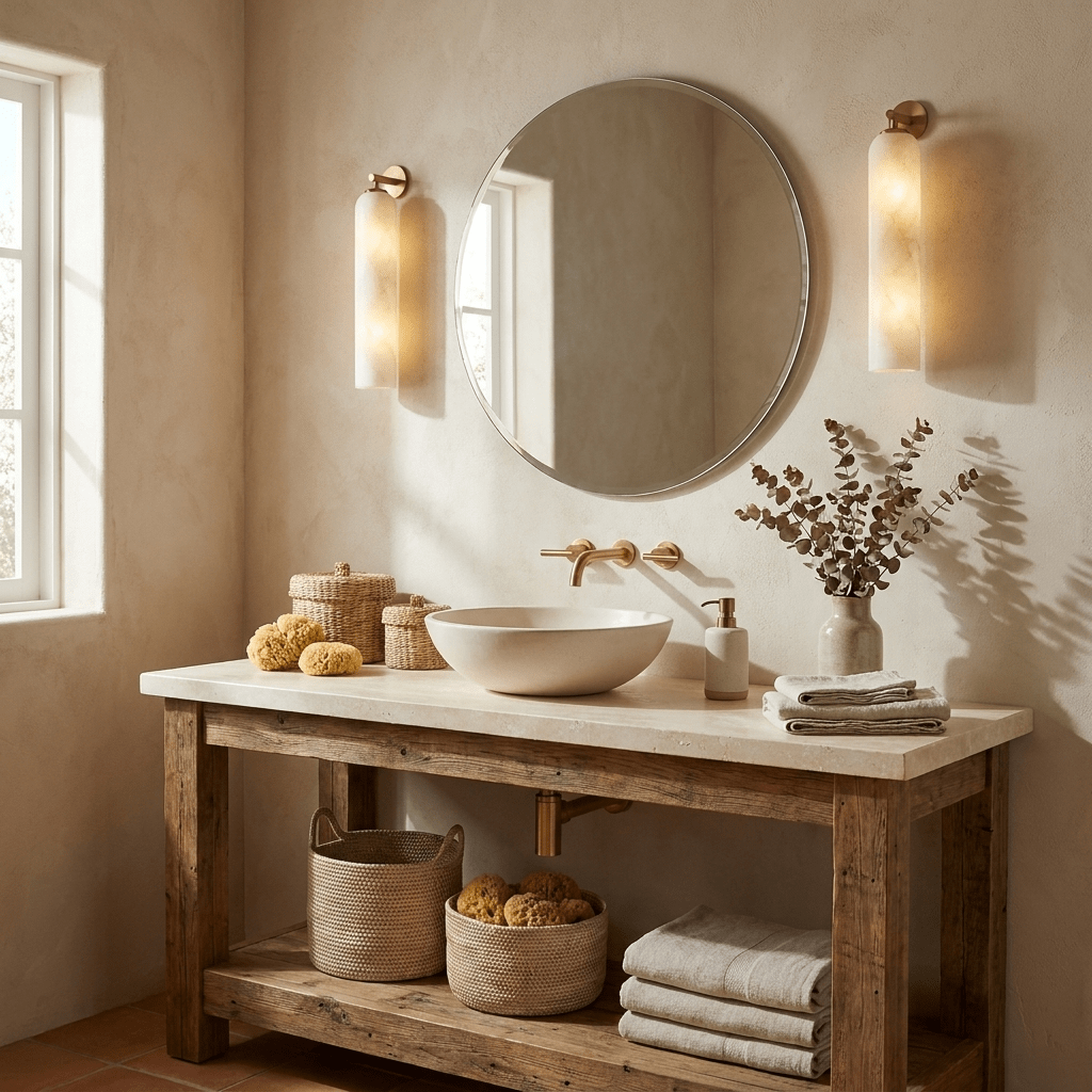 Aplique de pared alabastro