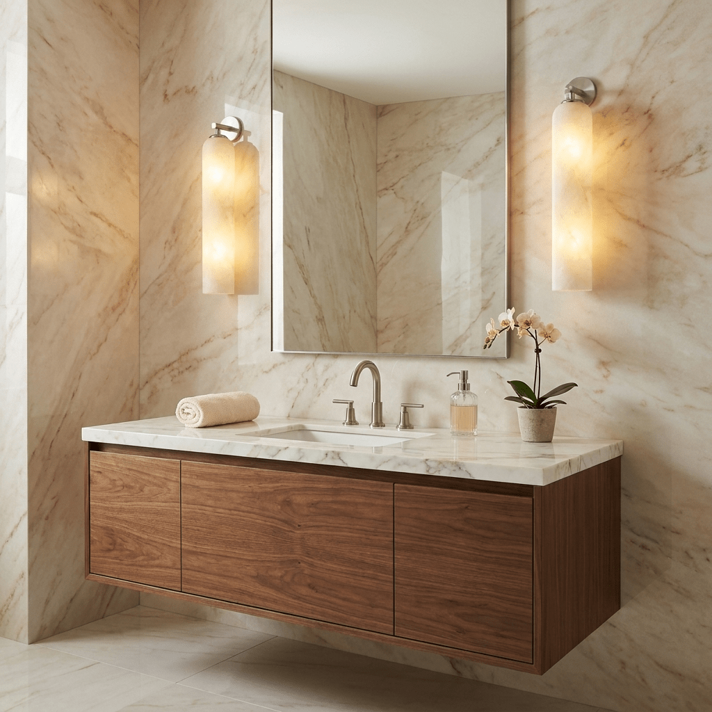 Aplique de pared alabastro