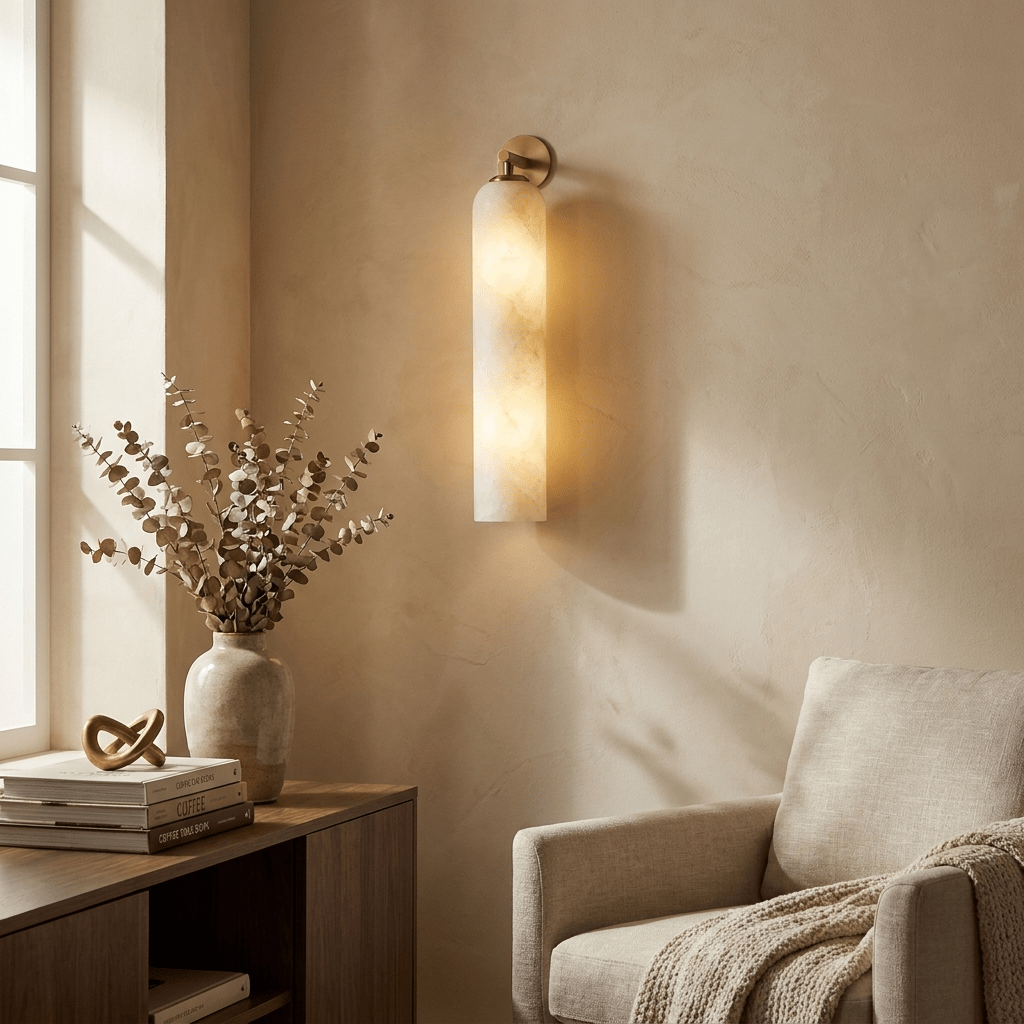 Aplique de pared alabastro