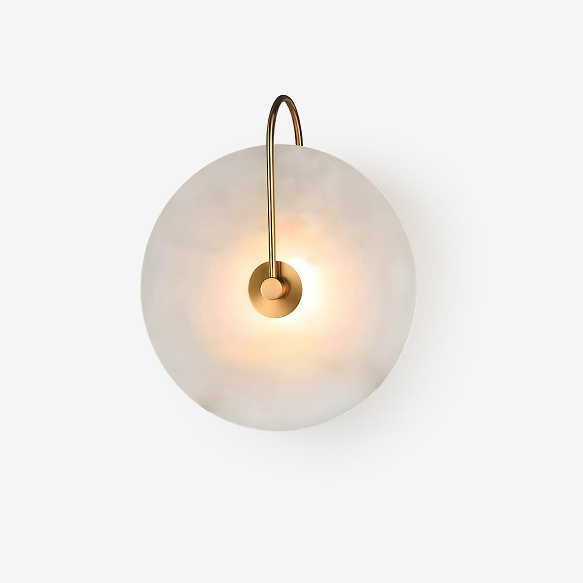 Albeenne aplique de pared con globo de alabastro