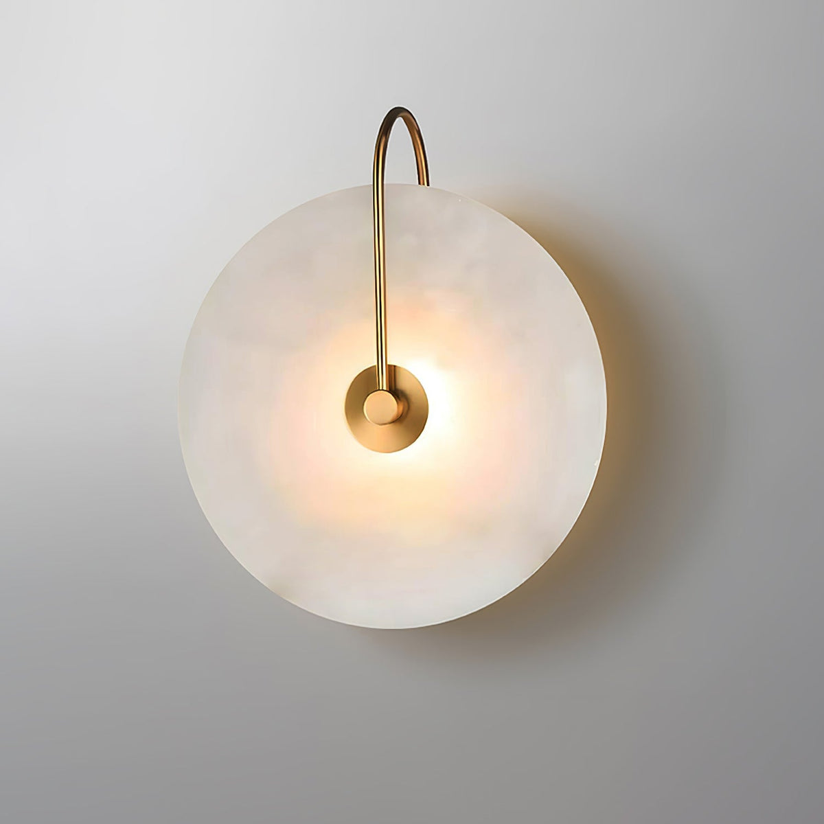 Albeenne aplique de pared con globo de alabastro