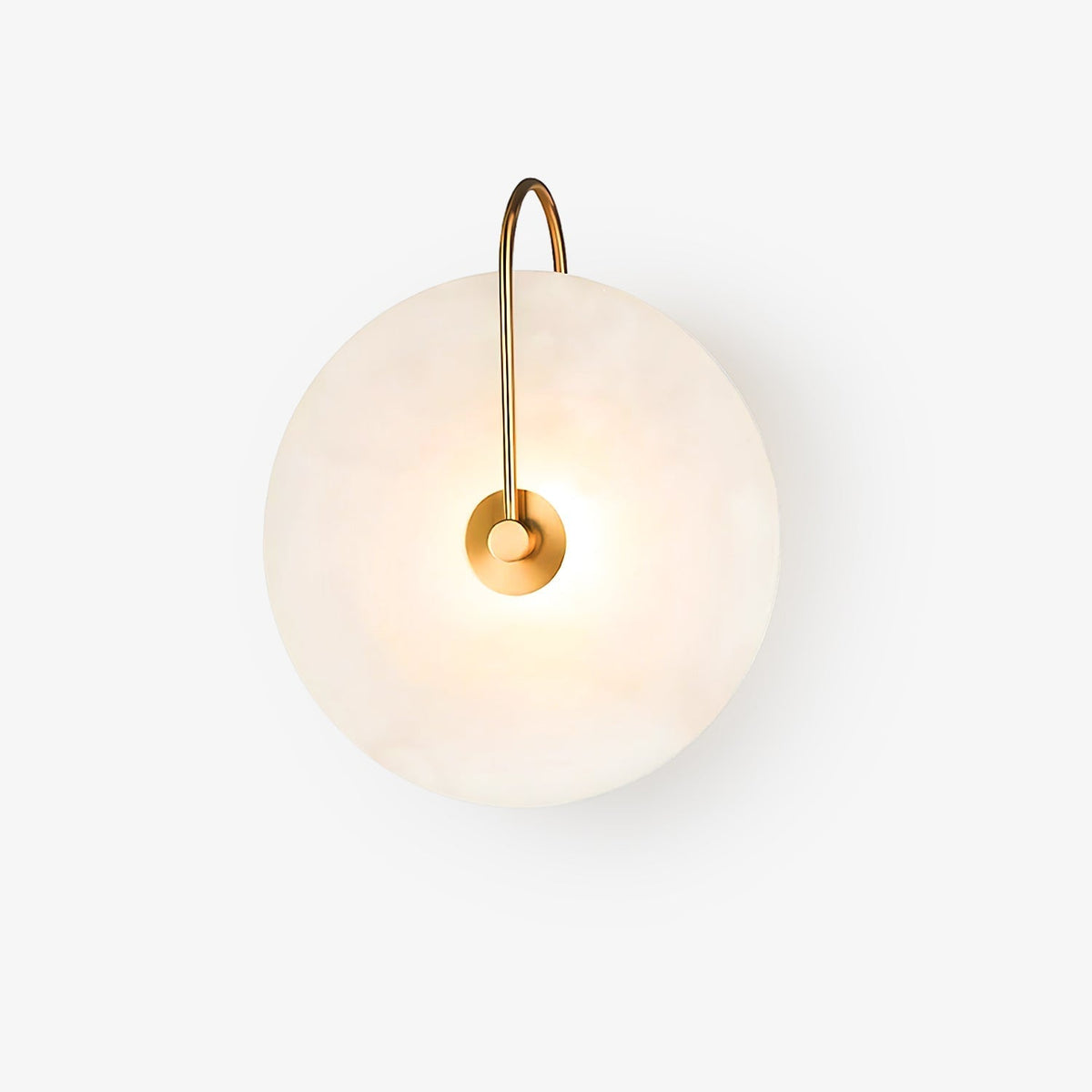 Albeenne aplique de pared con globo de alabastro
