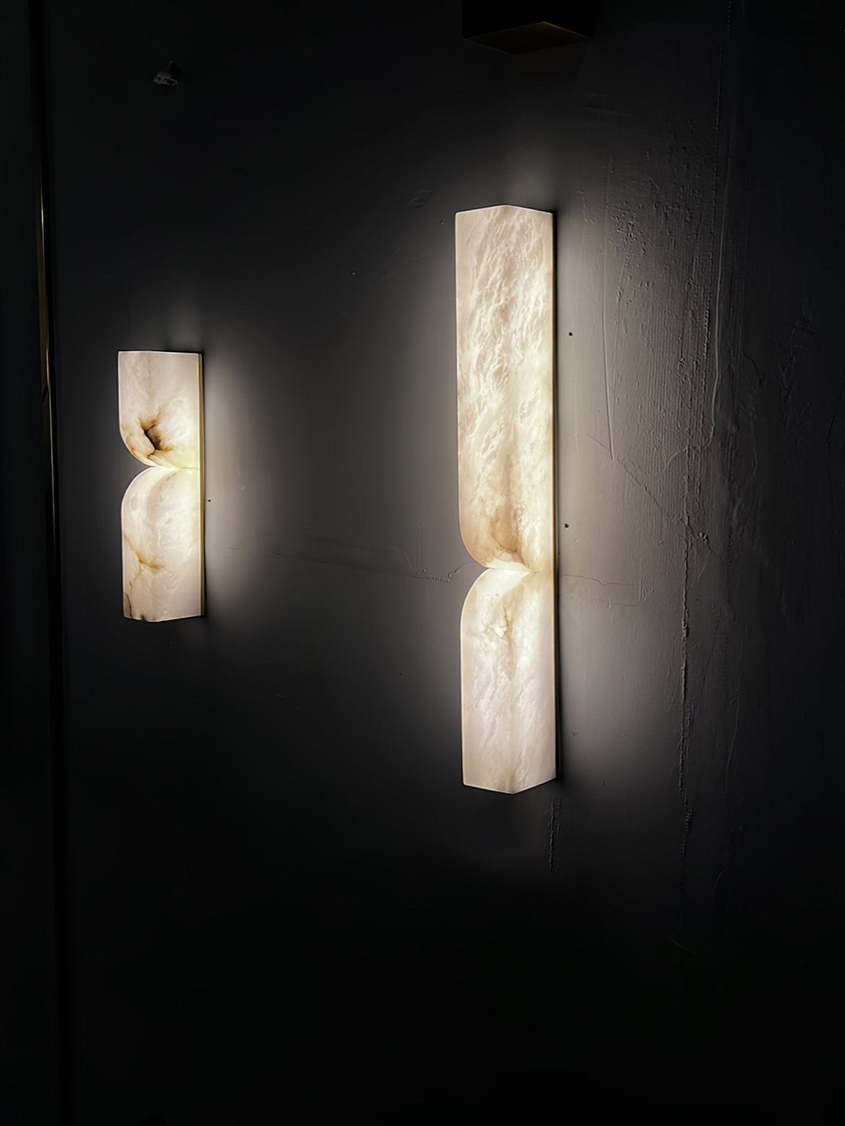 Niveelle aplique de pared rectangular de alabastro