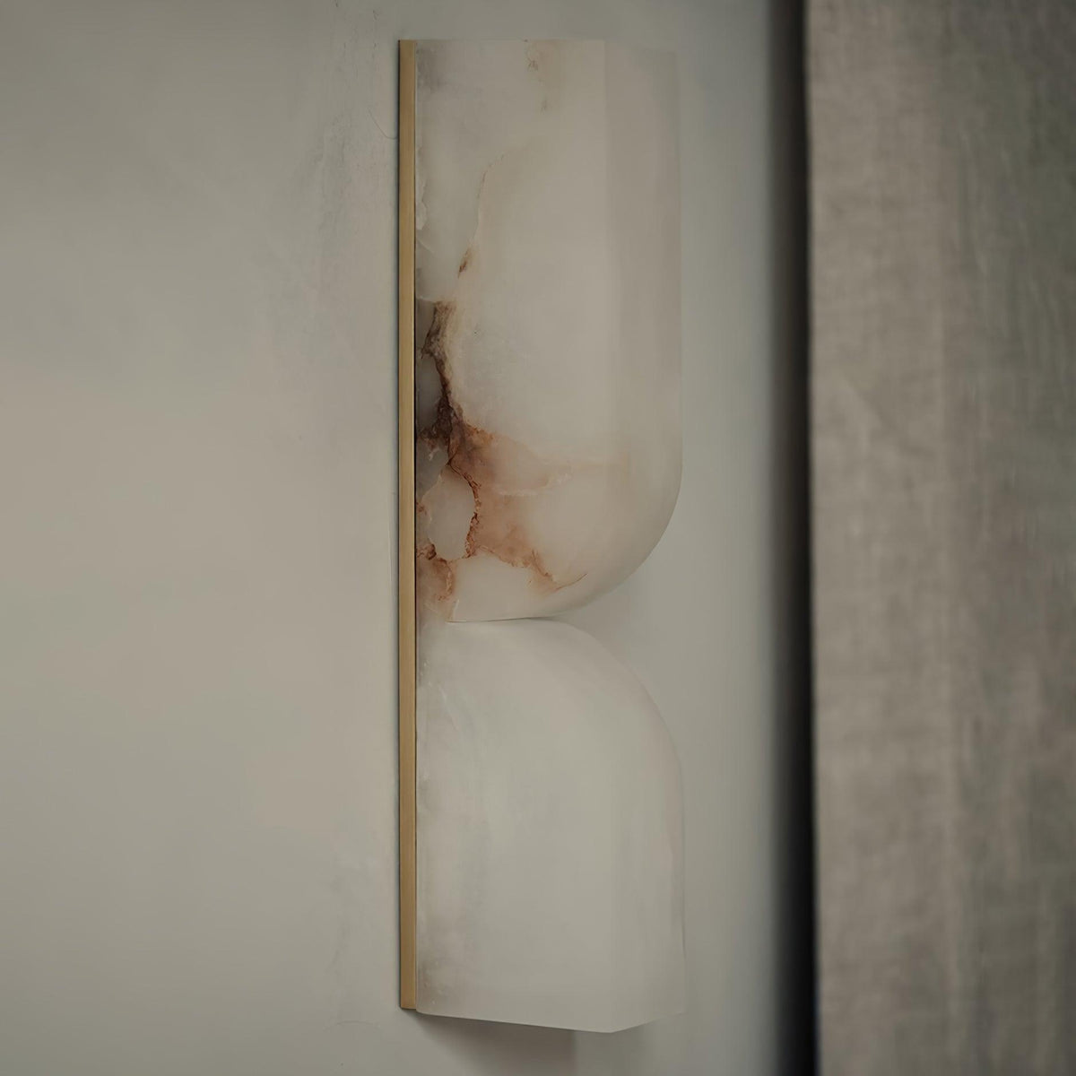 Niveelle aplique de pared rectangular de alabastro