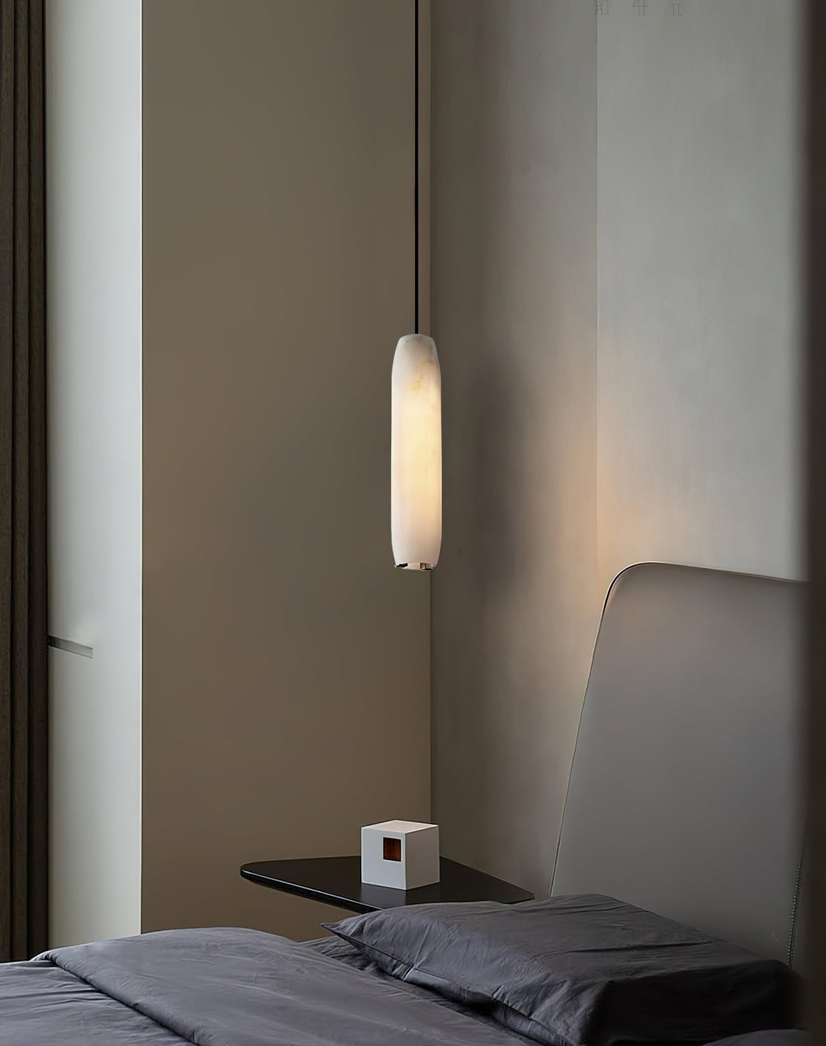 Orven lámpara colgante Flute moderna minimalista de alabastro