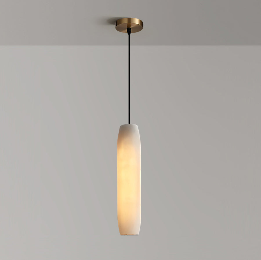 Orven lámpara colgante Flute moderna minimalista de alabastro