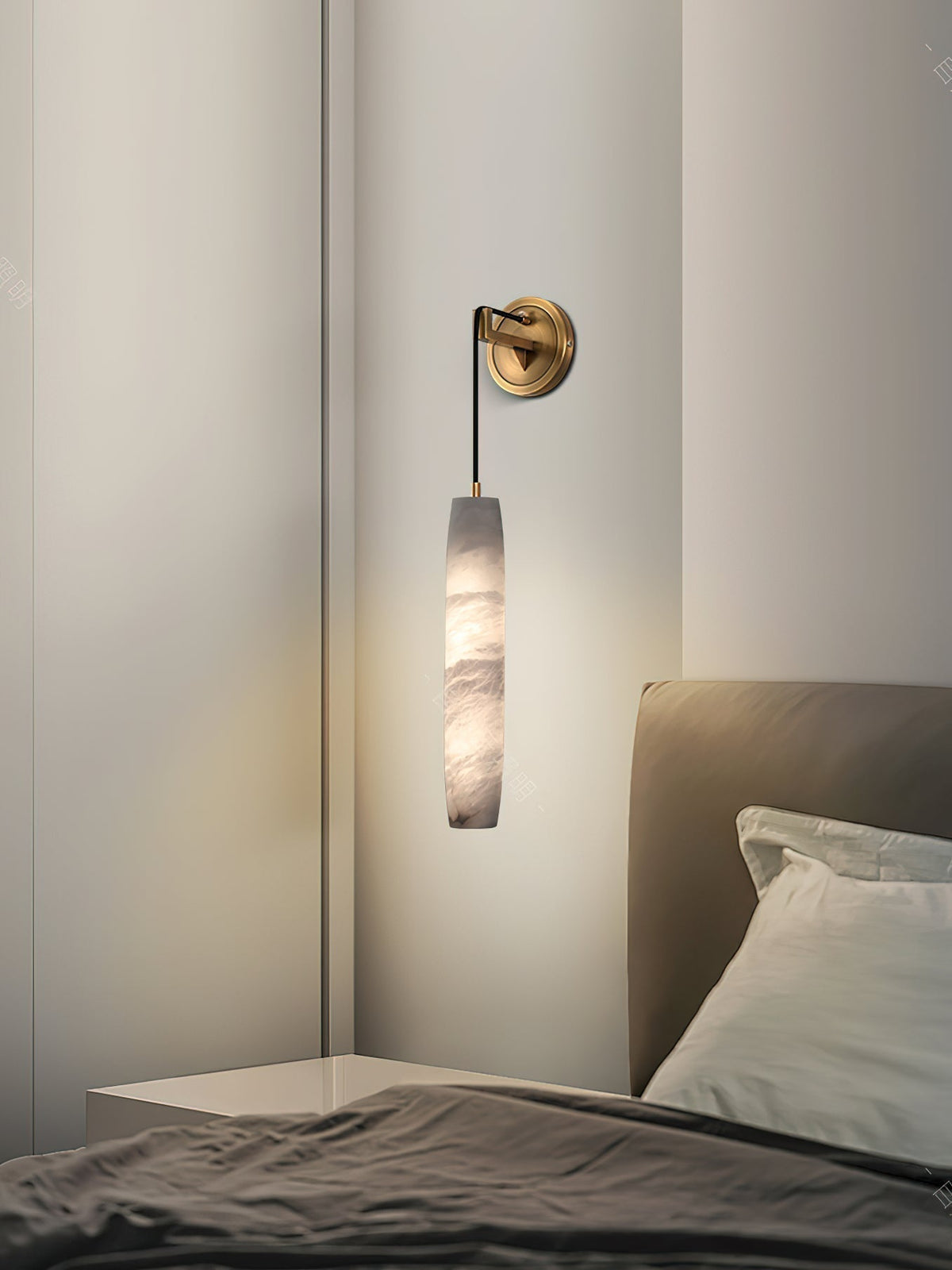 Aplique de pared Individual Creatividad Flute alabastro