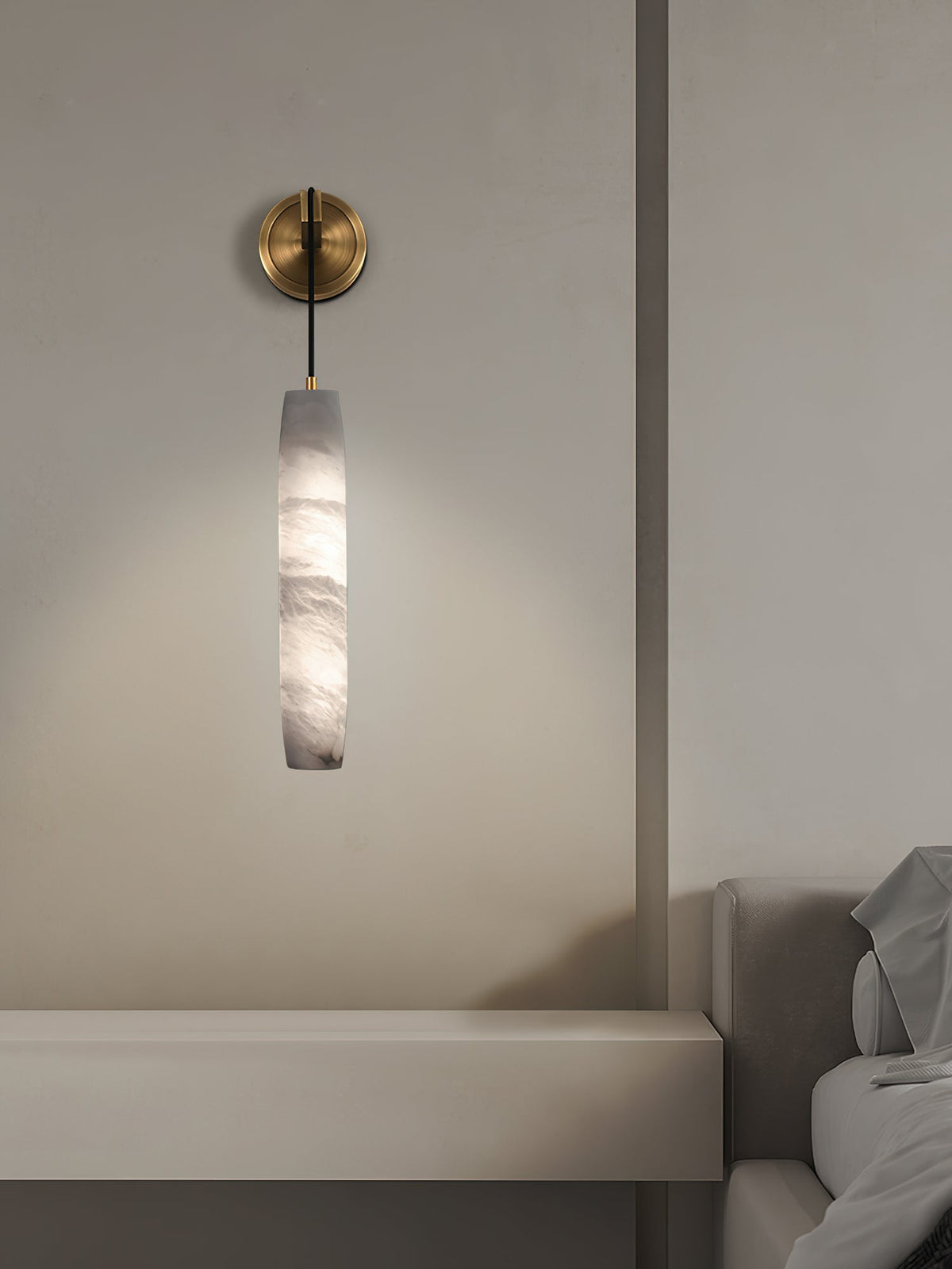 Aplique de pared Individual Creatividad Flute alabastro
