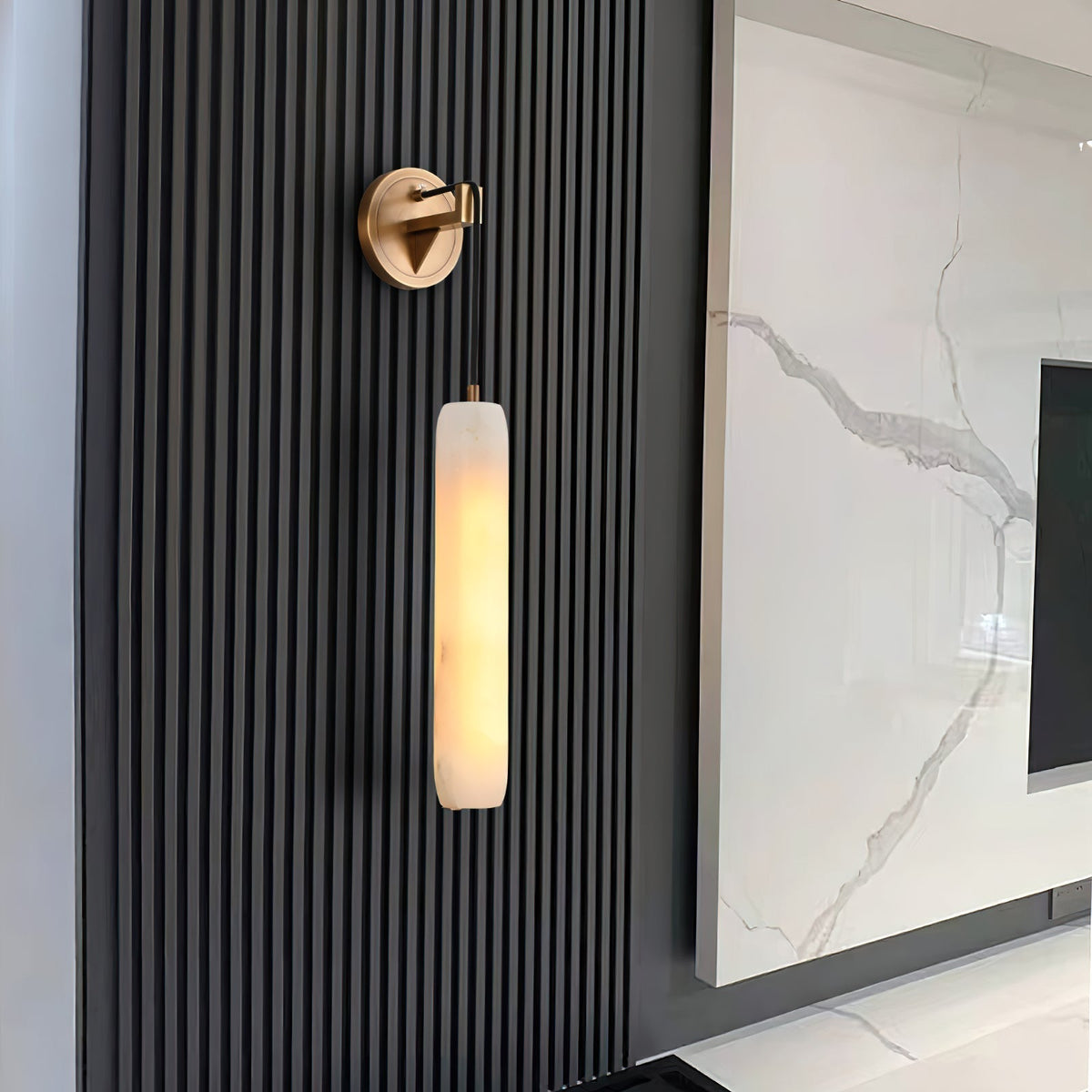Aplique de pared Individual Creatividad Flute alabastro