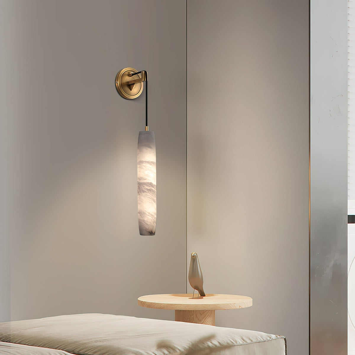 Aplique de pared Individual Creatividad Flute alabastro