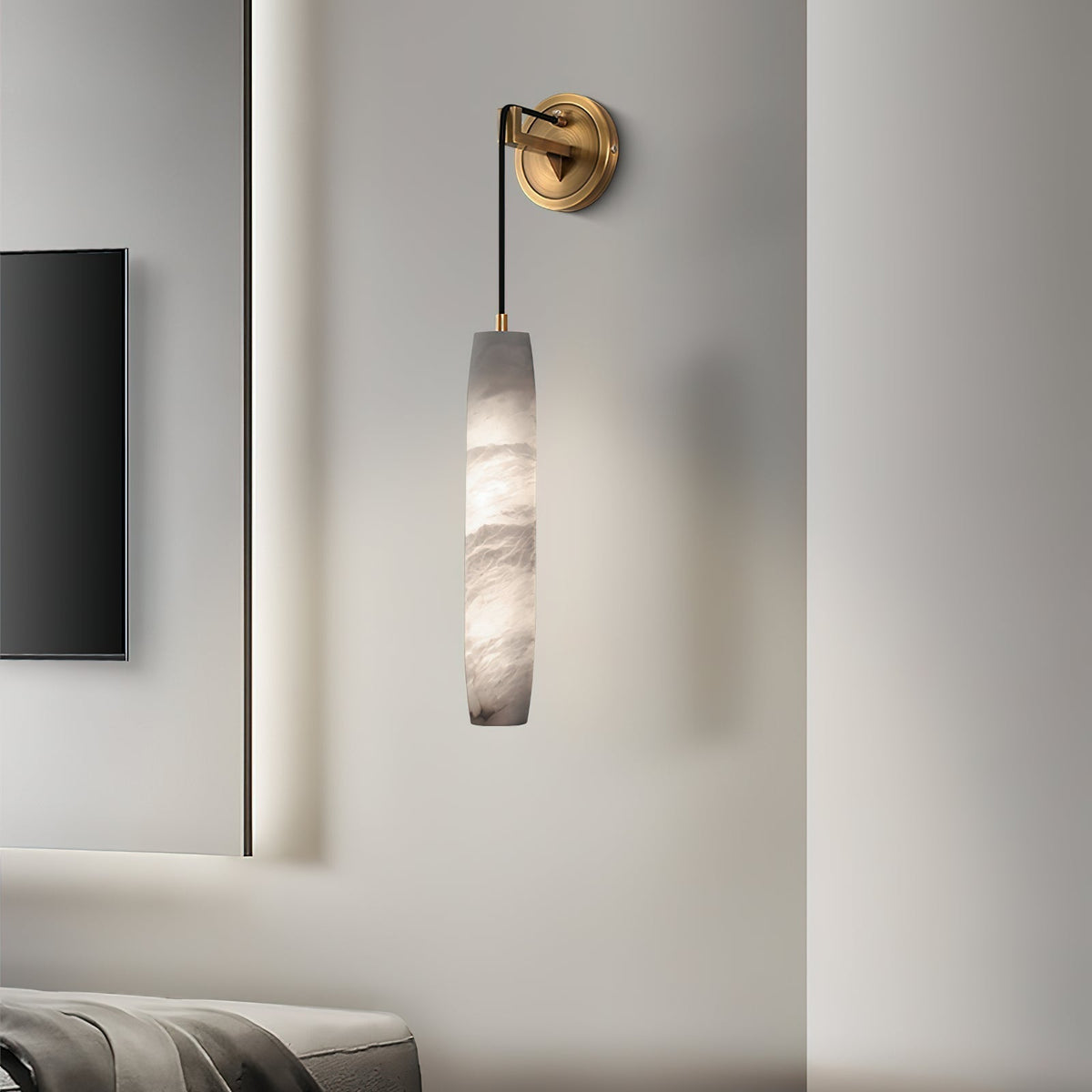 Aplique de pared Individual Creatividad Flute alabastro