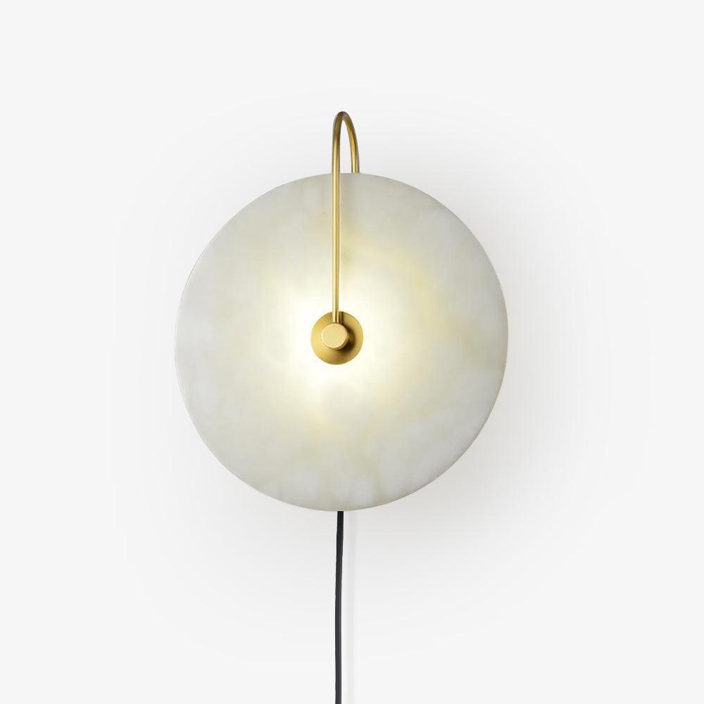 Albeaine aplique de pared de globo en alabastro con enchufe