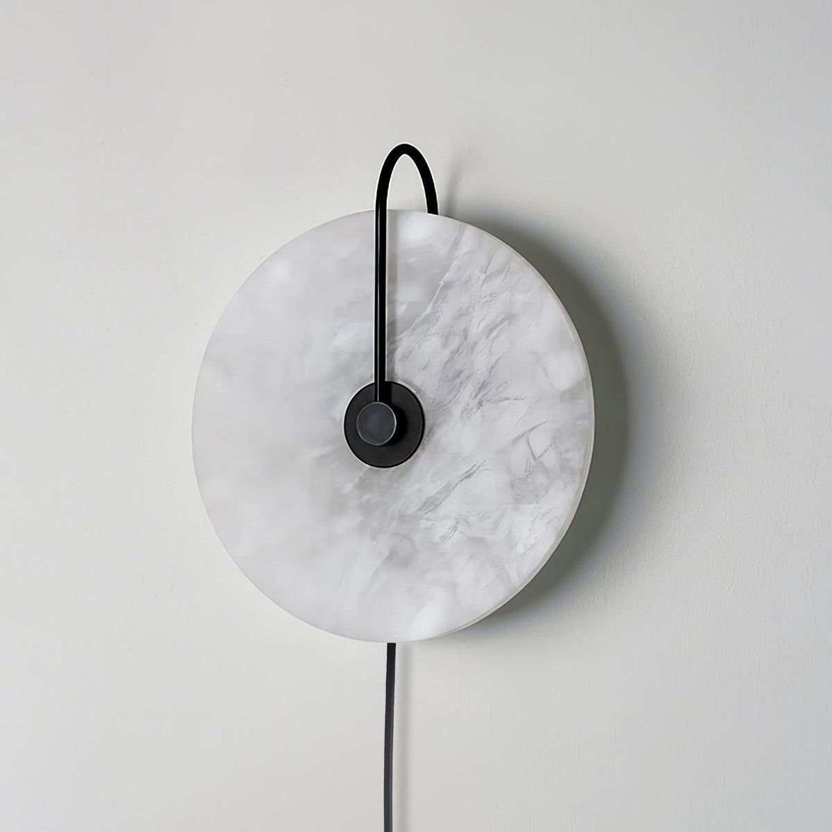 Albeaine aplique de pared de globo en alabastro con enchufe