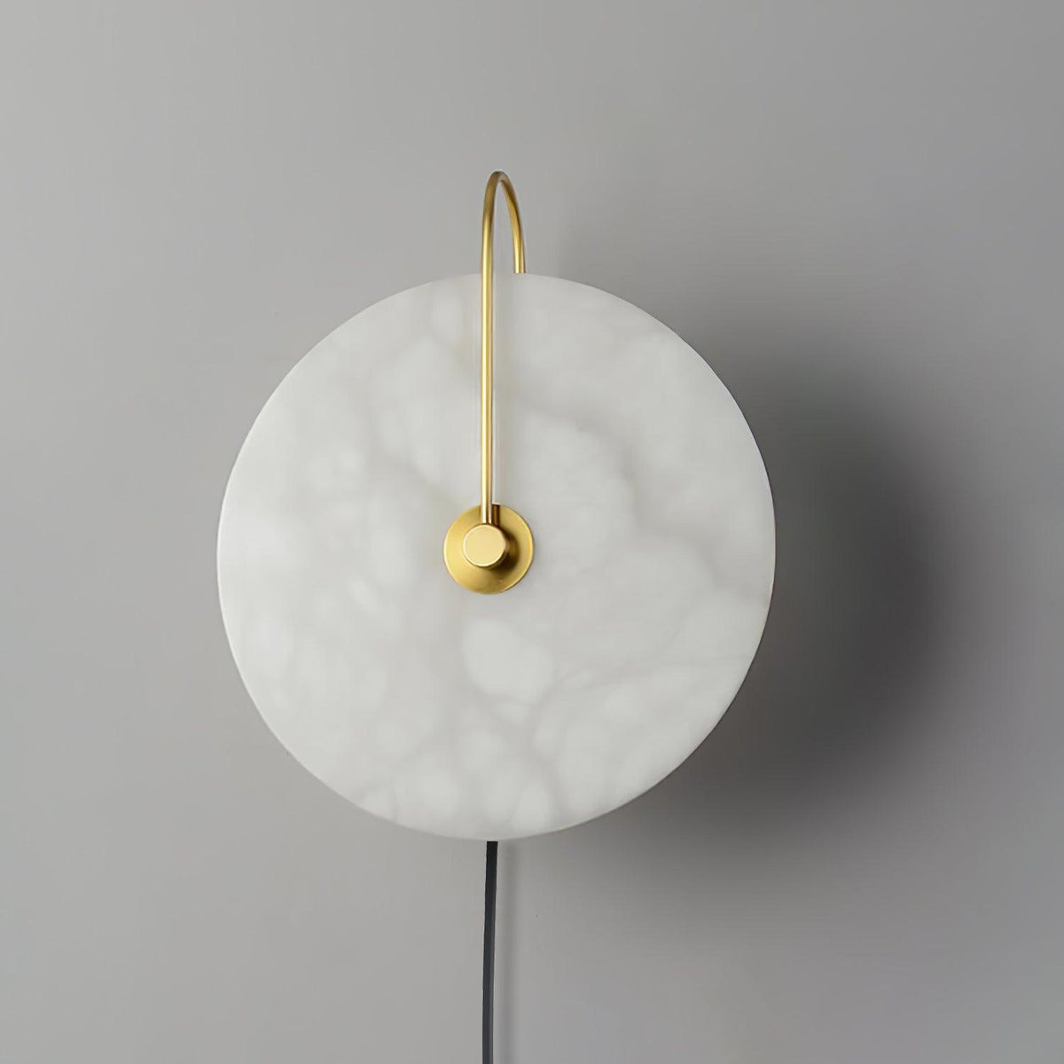 Albeaine aplique de pared de globo en alabastro con enchufe