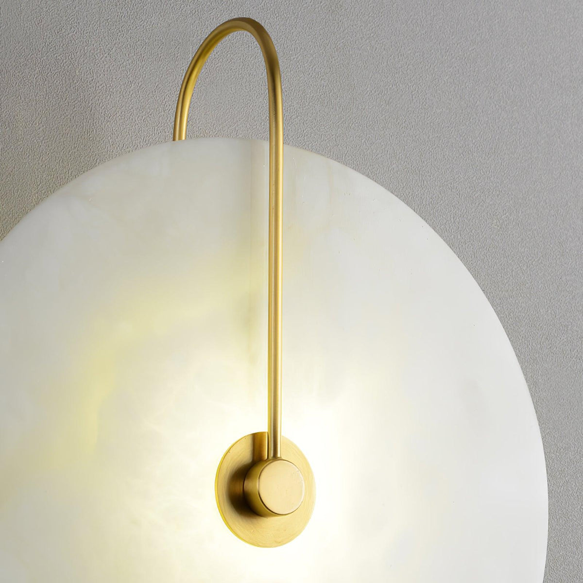 Albeaine aplique de pared de globo en alabastro con enchufe
