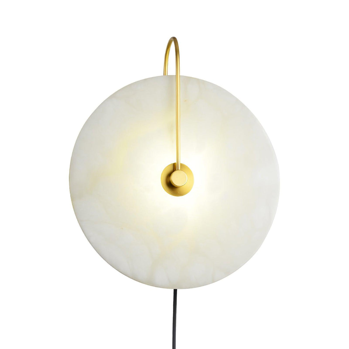 Albeaine aplique de pared de globo en alabastro con enchufe
