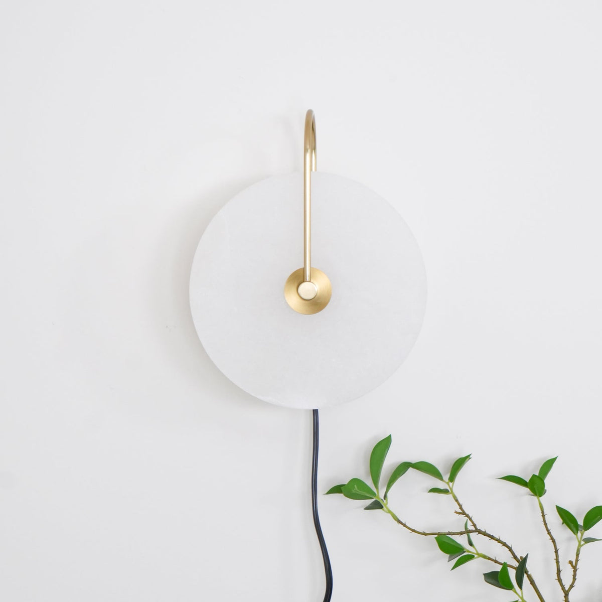 Albeaine aplique de pared de globo en alabastro con enchufe