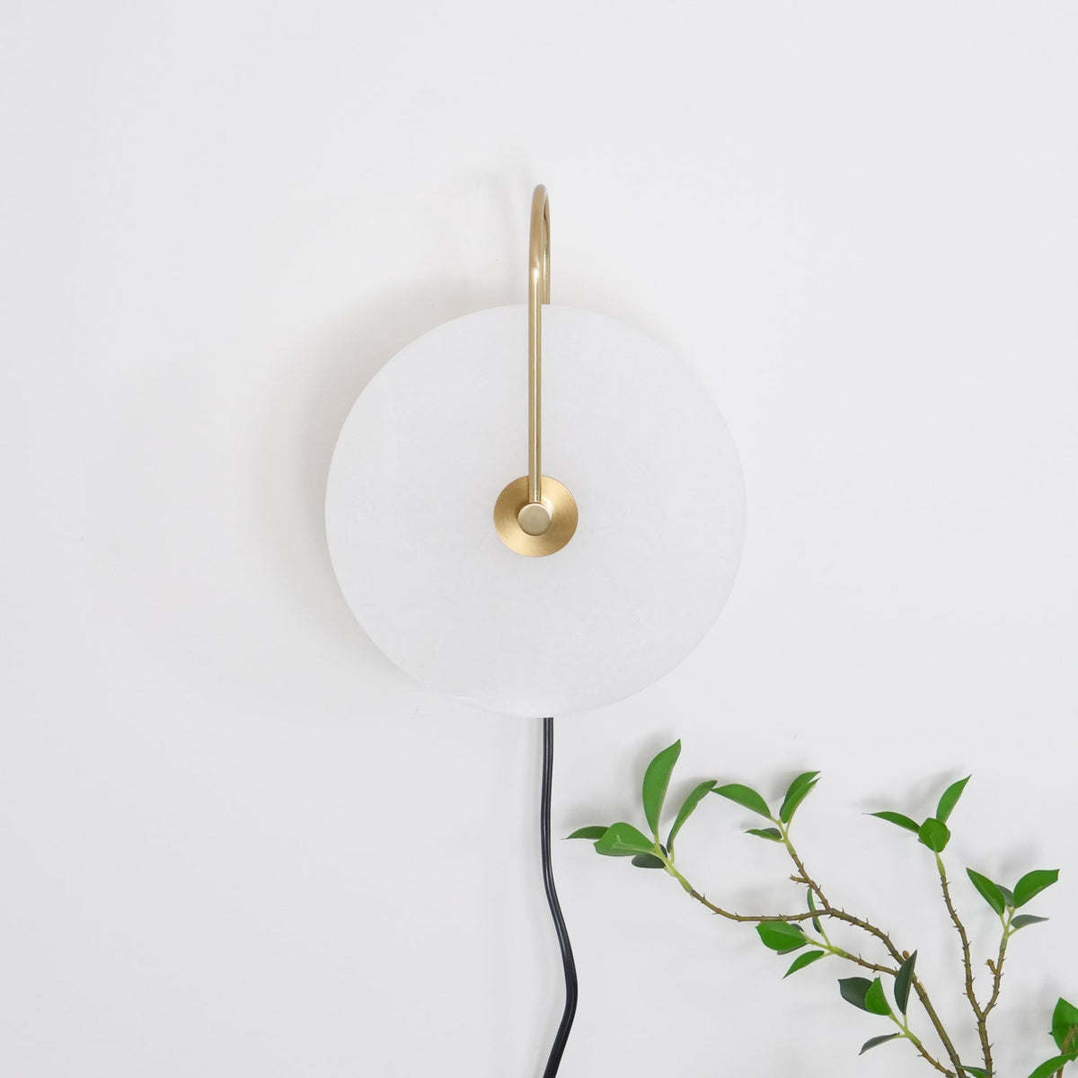 Albeaine aplique de pared de globo en alabastro con enchufe