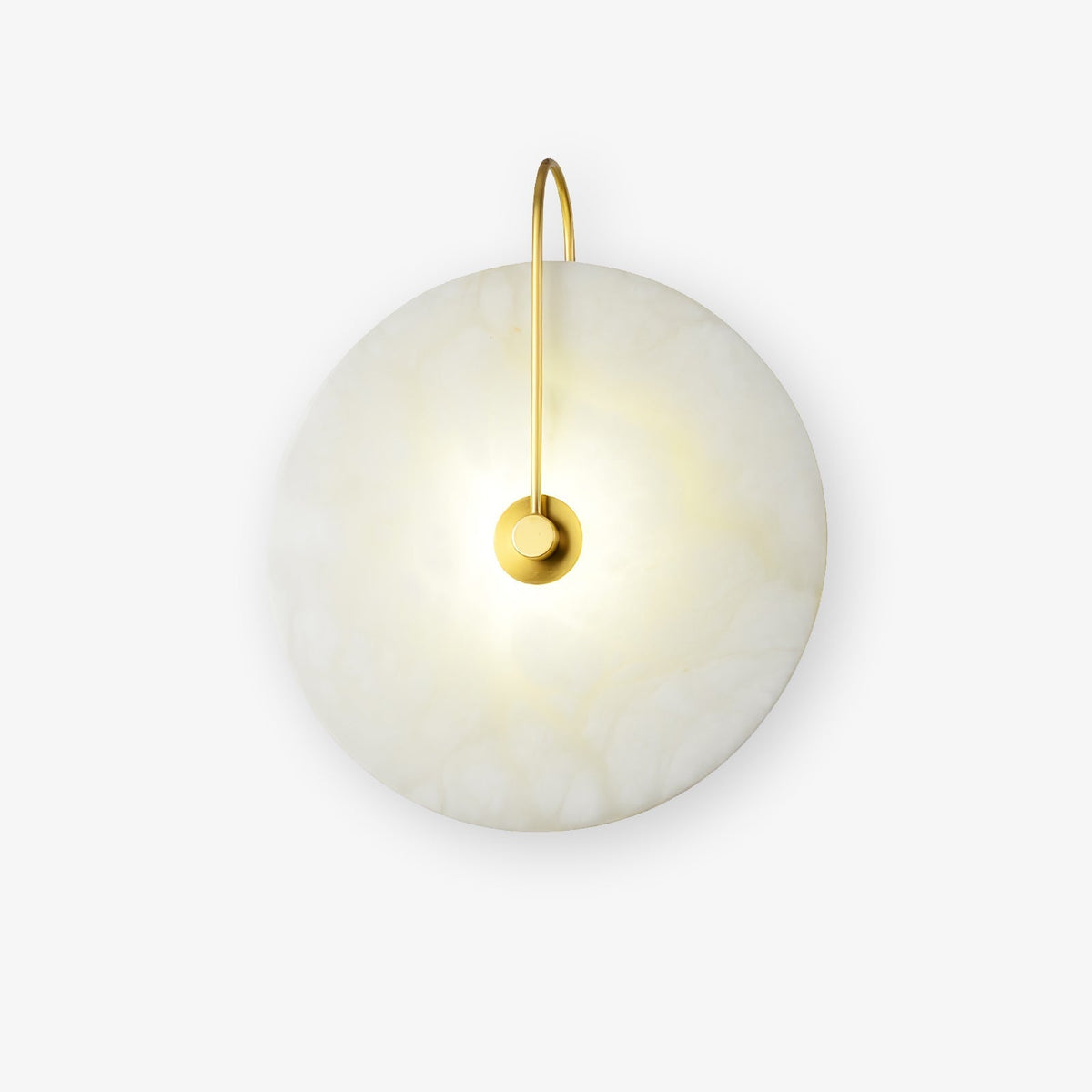 Albeenne aplique de pared con globo de alabastro