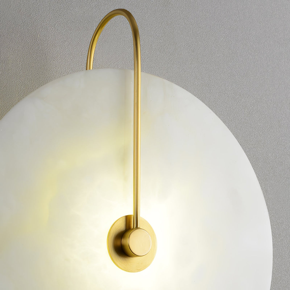 Albeenne aplique de pared con globo de alabastro