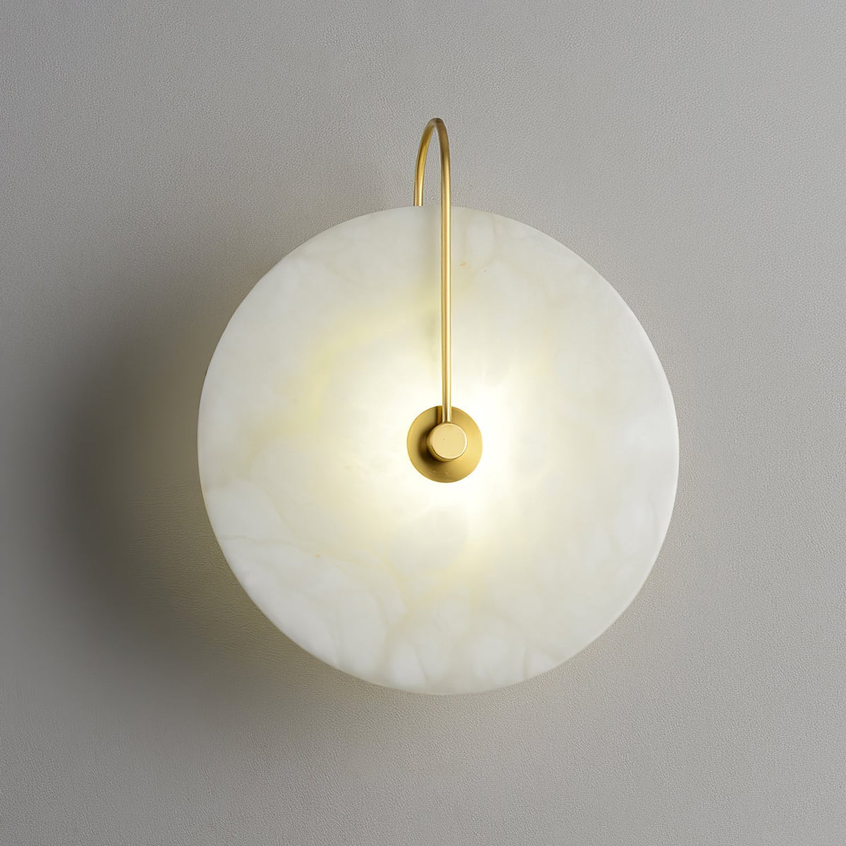 Albeenne aplique de pared con globo de alabastro