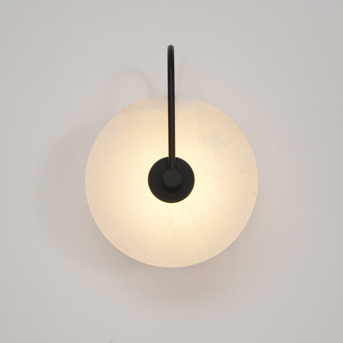 Albeenne aplique de pared con globo de alabastro