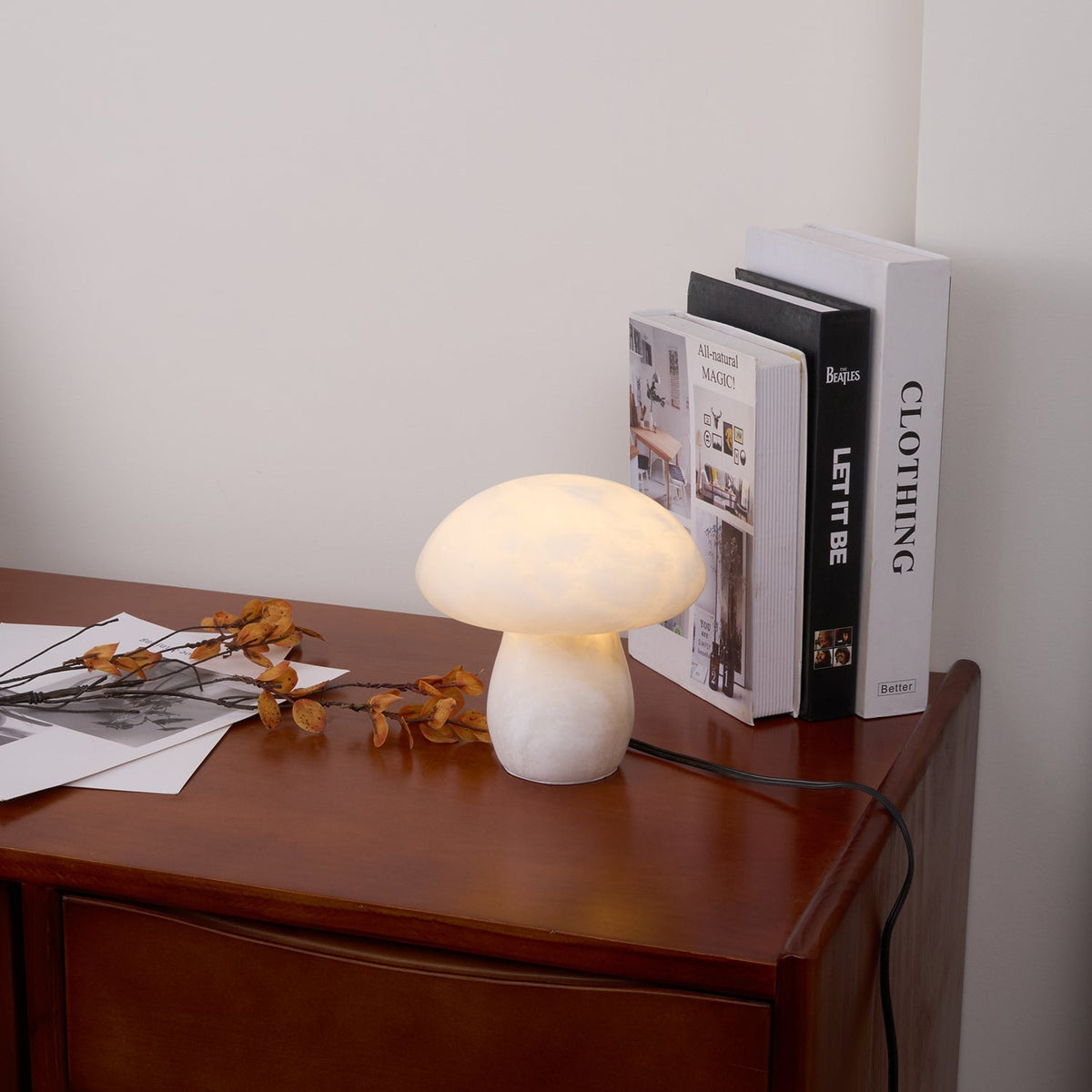 Eirarena lámpara de mesa de alabastro