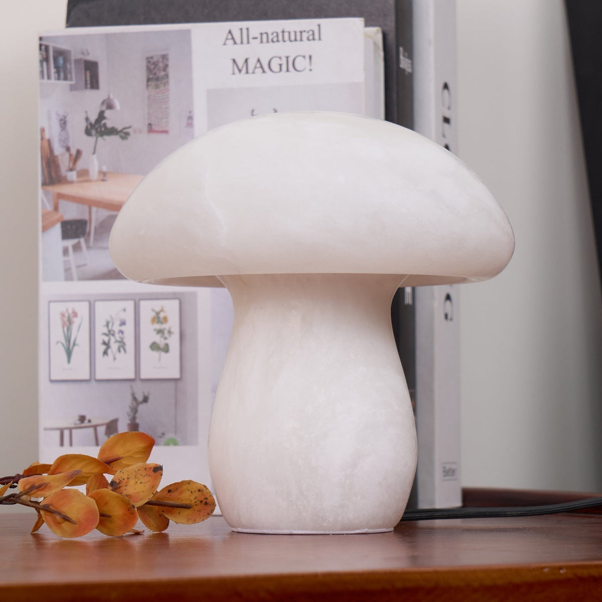Eirarena lámpara de mesa de alabastro