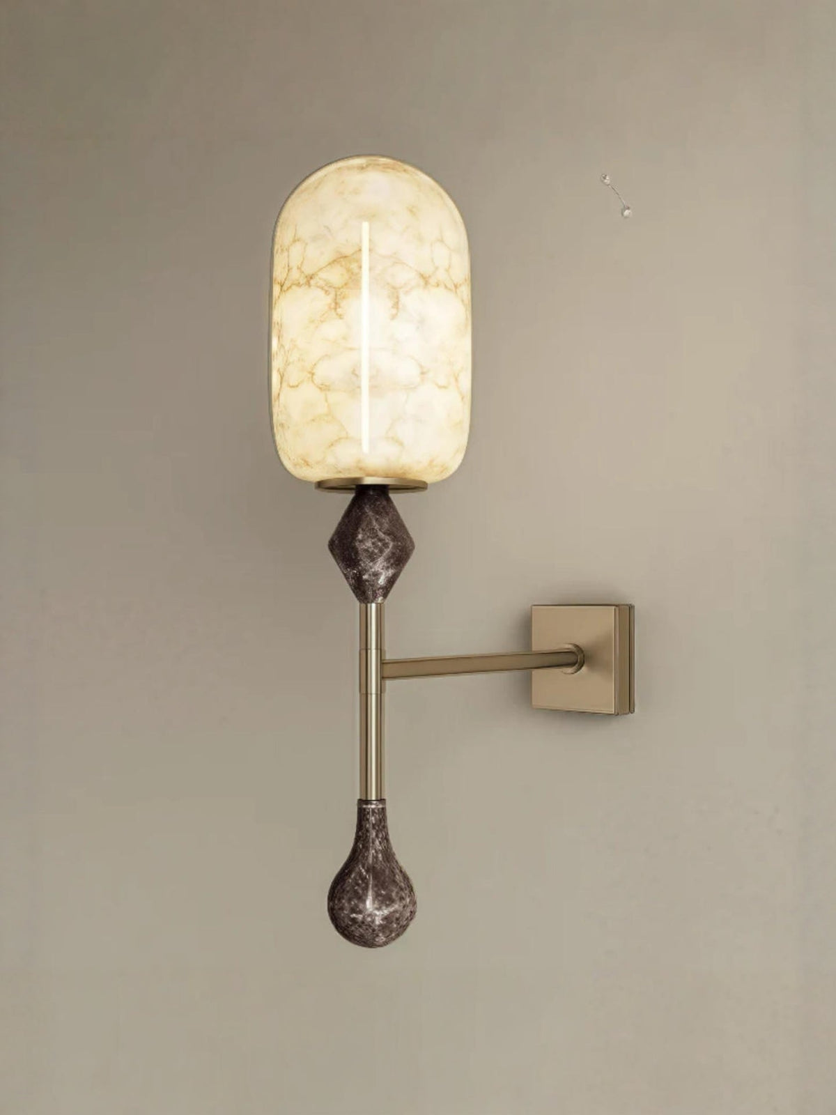 Mila aplique de pared Vintage alabastro doble