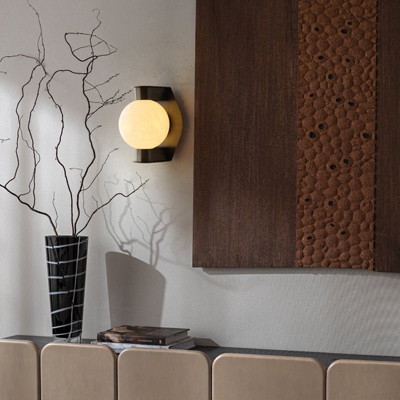 Caldrien alabastro aplique de pared alabastro