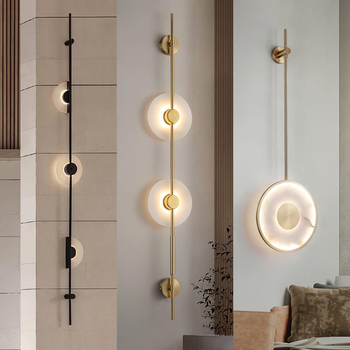 Albarina aplique de pared alabastro