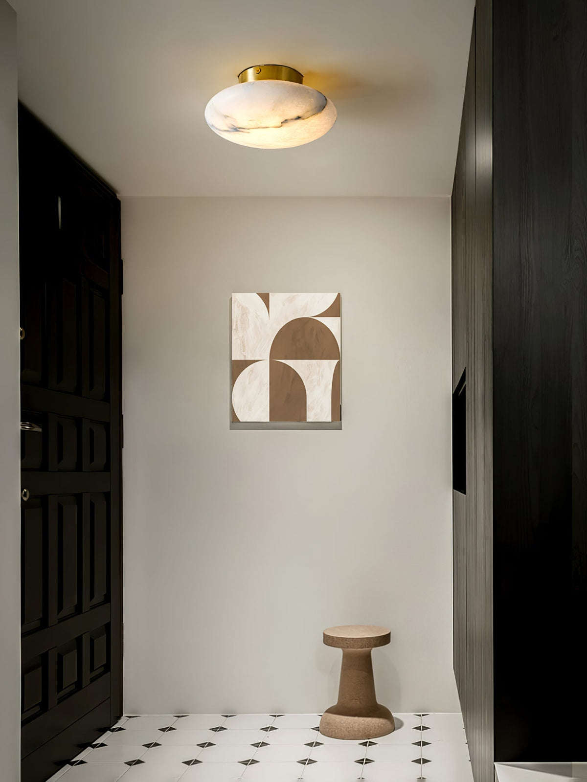 Vanorara plafón minimalista en alabastro