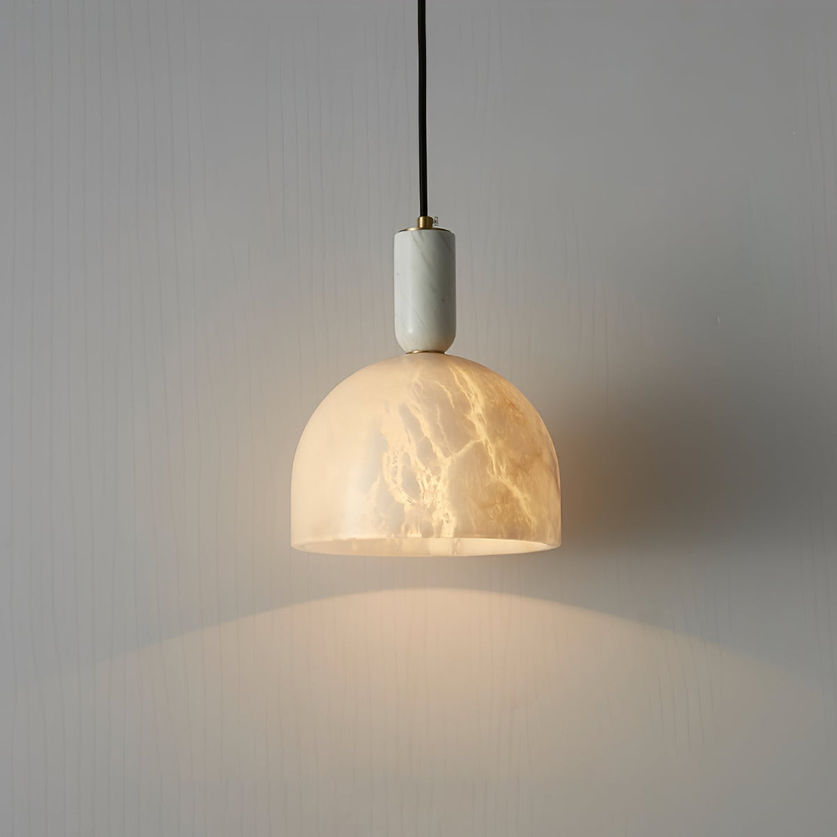 Leda lámpara colgante minimalista de alabastro