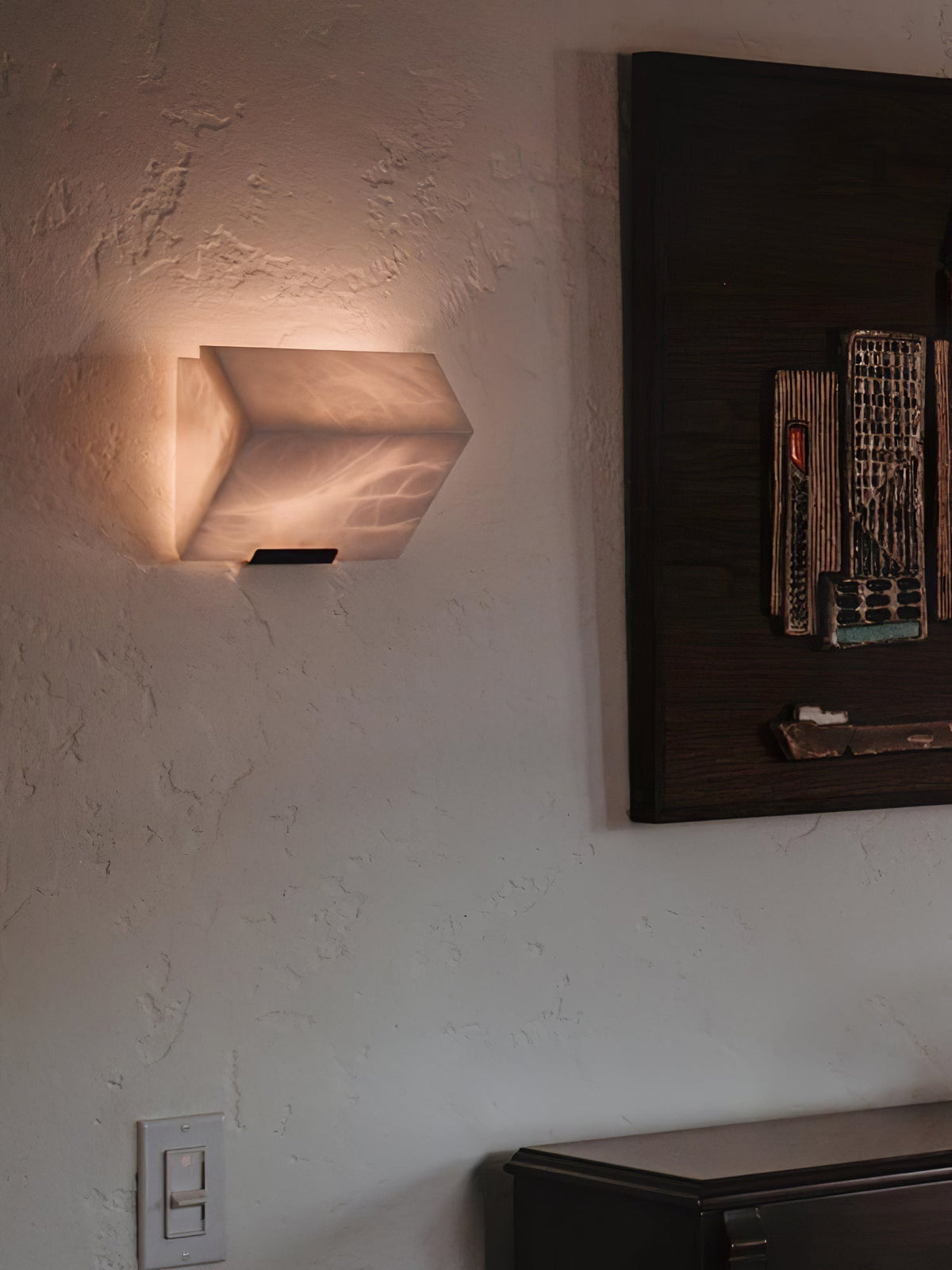 Vimiryra Aplique de pared Alabastro Contemporáneo Minimalista
