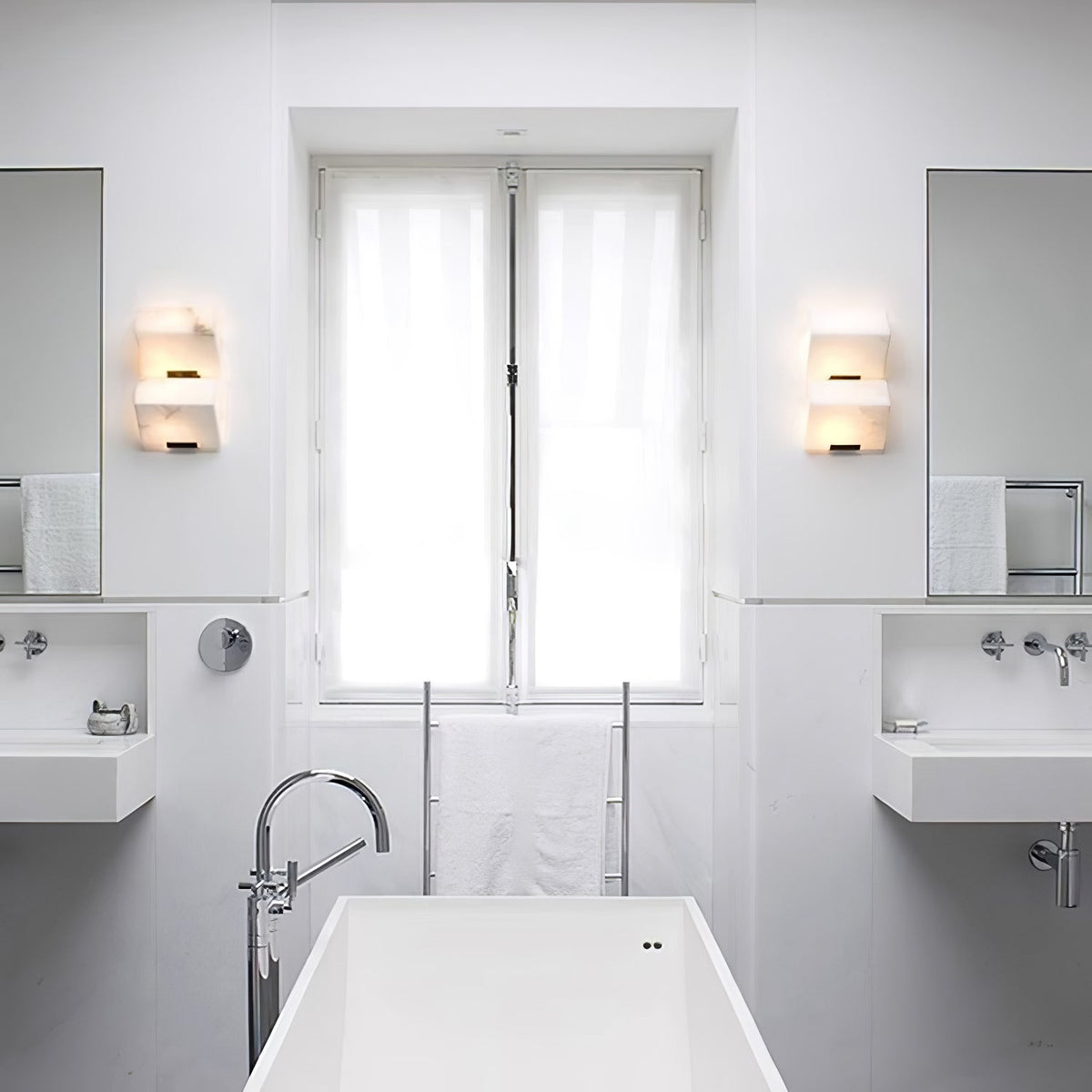 Vimiryra Aplique de pared Alabastro Contemporáneo Minimalista