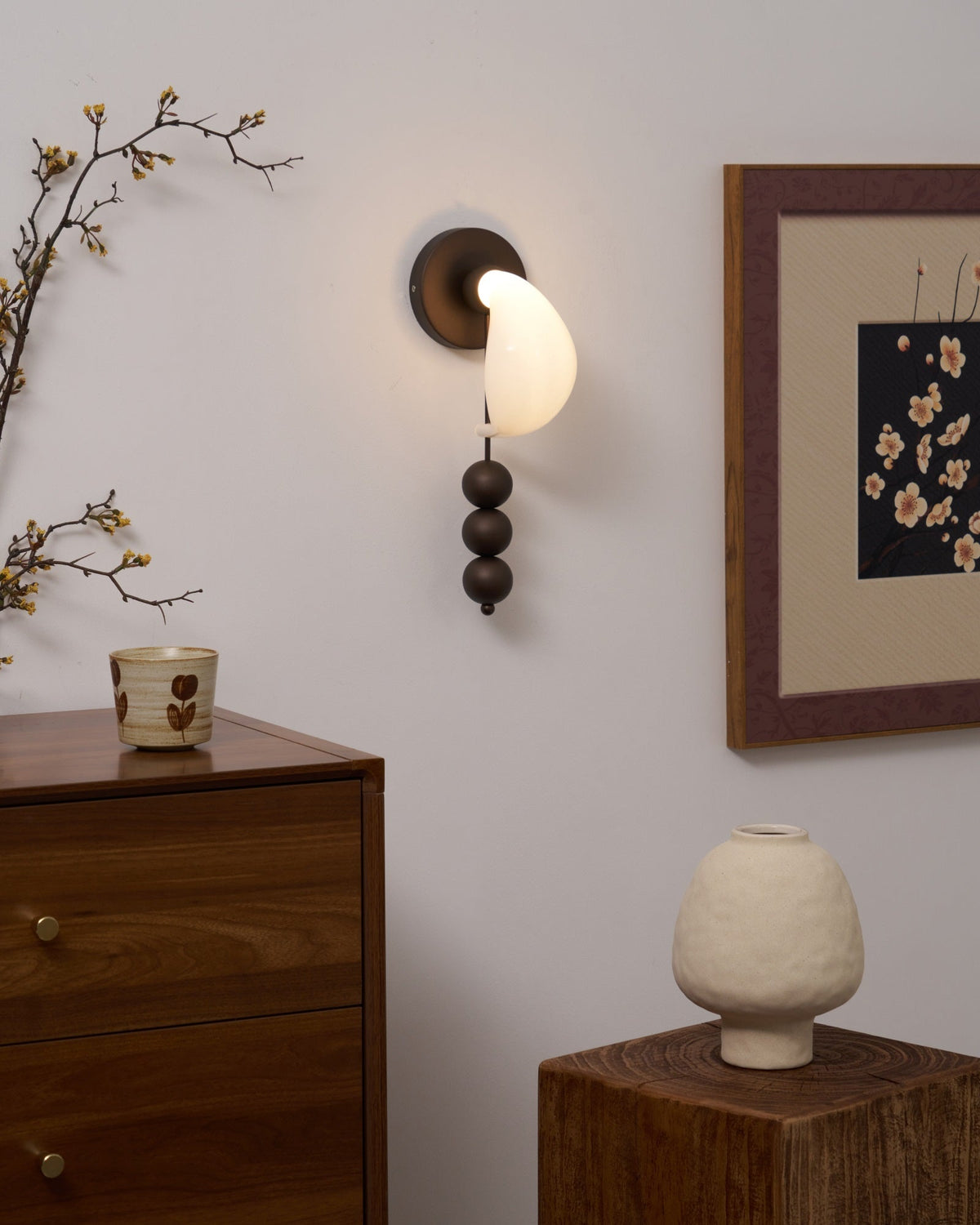 Viphaor aplique de pared Premium elegancia con vidrio de arte